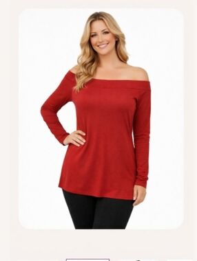 🔥 Sarin Mathews Off‑Shoulder Top – Size XL (Never Worn)